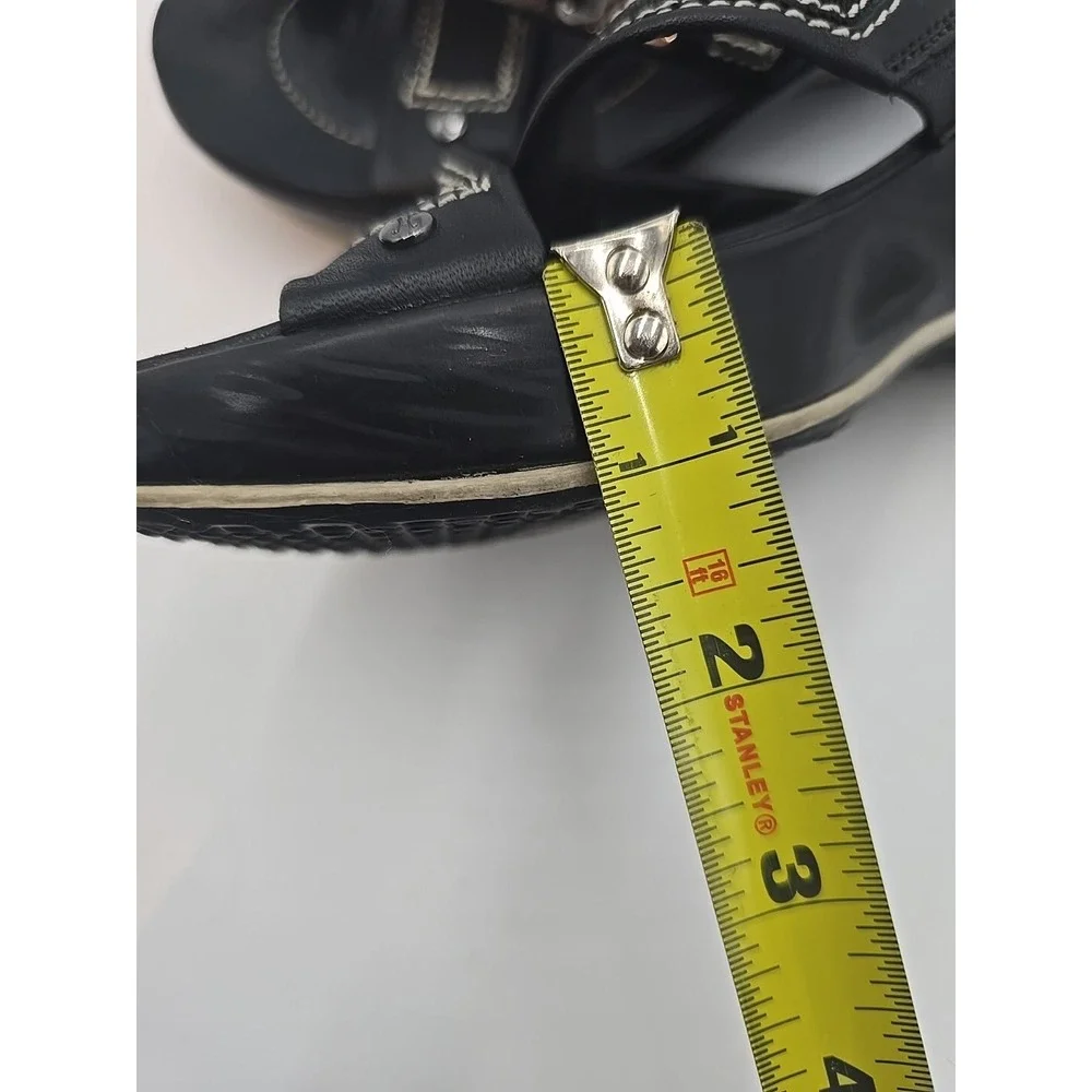 Cole Haan Air Alta High Slide Womens Sz 7B Black Sandals Comfort Wedge Goth Punk